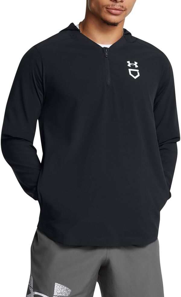 【サイズ交換無料】 アンダーアーマー メンズ アウター ジャケット・ブルゾン Black/White 【送料無料】 アンダーアーマー メンズ ジャケット・ブルゾン アウター Under Armour Men's Utility Pro Long Sleeve Cage Jacket Black/White