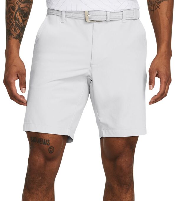 【送料無料】 アンダーアーマー メンズ ハーフパンツ・ショーツ 水着 Under Armour Men's Drive Tapered Golf Shorts Halo Gray