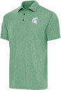 【送料無料】 アンティグア メンズ ポロシャツ トップス Antigua Men's Michigan State Spartans Green Par 3 P...