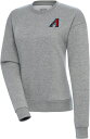 【送料無料】 アンティグア レディース パーカー・スウェット アウター Antigua Women's Arizona Diamondbacks White Victory Crew Neck Sweatshirt Gray(4)