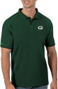 【送料無料】 アンティグア メンズ ポロシャツ トップス Antigua Men's Green Bay Packers Green Legacy Pique ...