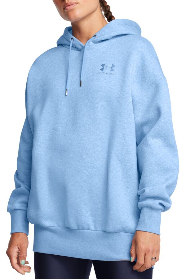 【送料無料】 アンダーアーマー レディース パーカー・スウェット アウター Under Armour Women's Icon Fleece Oversized Hoodie Horizon Blu Lt H/Hrizn Bl