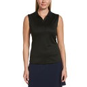 【送料無料】 キャラウェイ レディース ポロシャツ トップス Callaway Women's Essential Solid Knit Sleeveless ...