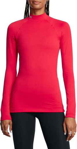【送料無料】 アンダーアーマー レディース シャツ トップス Under Armour Women's ColdGear Authentics Mock Neck Pullover 2.0 Red/White 【送料無料】 アンダーアーマー レディース シャツ トップス Under Armour Women's ColdGear Authentics Mock Neck Pullover 2.0 Red/White