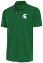 【送料無料】 アンティグア メンズ ポロシャツ トップス Antigua Men's Michigan State Spartans Dark Pine Tribute Performance Polo(4)
