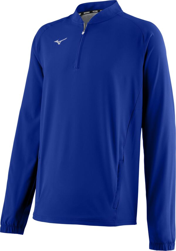 【送料無料】 ミズノ メンズ ジャケット・ブルゾン アウター Mizuno Men's Long Sleeve Hitting Jacket Royal