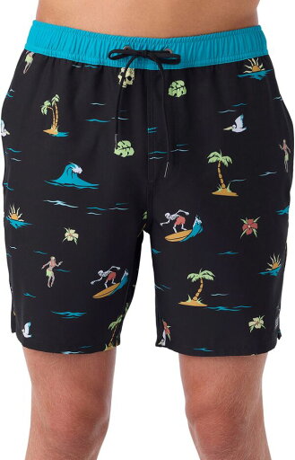 【送料無料】 オニール メンズ ハーフパンツ・ショーツ 水着 O'Neill Men's Hermosa Elastic Waist 17 in. Boardshorts Black 【送料無料】 オニール メンズ ハーフパンツ・ショーツ 水着 O'Neill Men's Hermosa Elastic Waist 17 in. Boardshorts Black