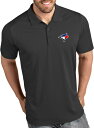 【送料無料】 アンティグア メンズ ポロシャツ トップス Antigua Men's Toronto Blue Jays Tribute Grey Perfor...