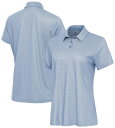 【送料無料】 アンティグア レディース ポロシャツ トップス Antigua Women's Rings Golf Polo White/Quiet Harbo...