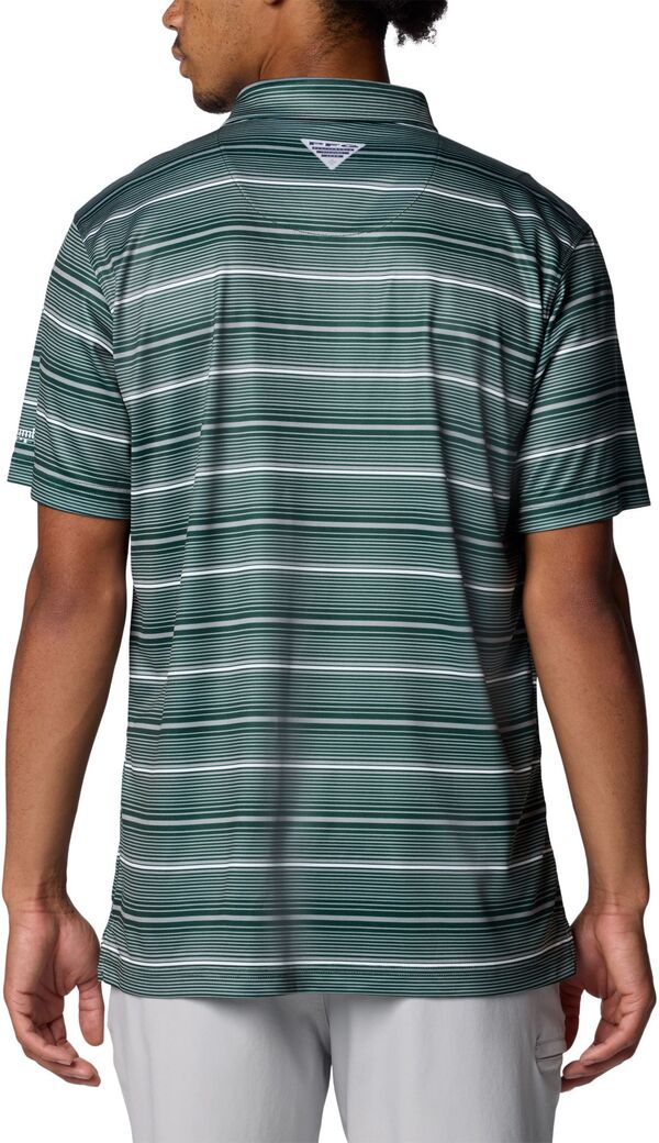 【送料無料】 コロンビア メンズ ポロシャツ トップス Columbia Men's Michigan State Spartans Spruce Super Terminal Tackle Polo