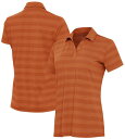 【送料無料】 アンティグア レディース ポロシャツ トップス Antigua Women's Tunnel Golf Polo Burnt Orange