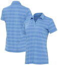 【送料無料】 アンティグア レディース ポロシャツ トップス Antigua Women's Tunnel Golf Polo Columbia Blue Mu...