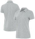【送料無料】 アンティグア レディース ポロシャツ トップス Antigua Women's Matter Golf Polo Grey