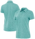 【送料無料】 アンティグア レディース ポロシャツ トップス Antigua Women's Matter Golf Polo Harbor Heather