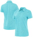 【送料無料】 アンティグア レディース ポロシャツ トップス Antigua Women's Matter Golf Polo Quiet Harbor Hea...