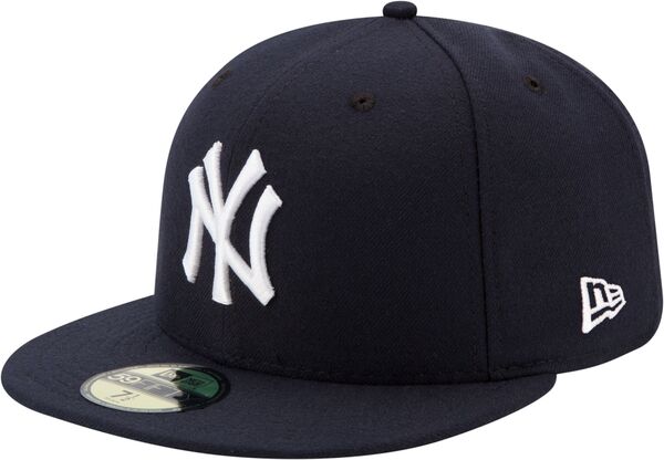 【送料無料】 ニューエラ メンズ 帽子 アクセサリー New Era Men's New York Yankees 59Fifty Game Navy Authentic Hat
