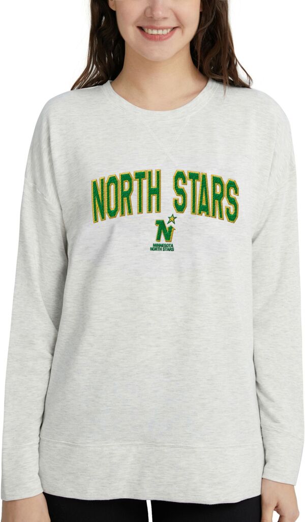  コンセプツ スポーツ レディース パーカー・スウェット アウター Concepts Sport Women's Minnesota North Stars Oatmeal Terry Crew Neck Sweatshirt