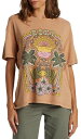 【送料無料】 ロキシー レディース Tシャツ トップス Roxy Women's Morockin Oversized Graphic T-Shirt Camel(4)