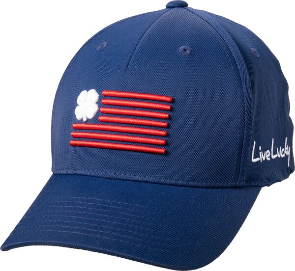 【送料無料】 ブラック クローバー メンズ 帽子 アクセサリー Black Clover Adult Clover Nation Golf Hat Navy/Red