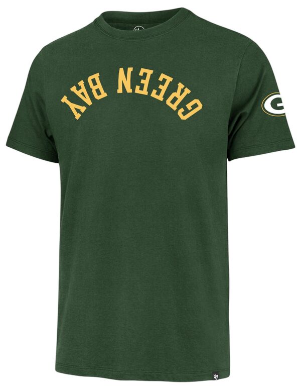【送料無料】 フォーティーセブン メンズ Tシャツ トップス '47 Men's Green Bay Packers Upside Down Green T-Shirt