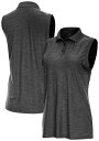 【送料無料】 アンティグア レディース ポロシャツ トップス Antigua Women's Recap Sleeveless Golf Polo Black ...