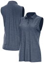 【送料無料】 アンティグア レディース ポロシャツ トップス Antigua Women's Recap Sleeveless Golf Polo Navy H...