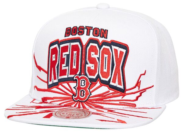 楽天ReVida 楽天市場店【送料無料】 ミッチェル&ネス レディース 帽子 アクセサリー Mitchell & Ness Adult Boston Red Sox White Aftershock Snap Closure
