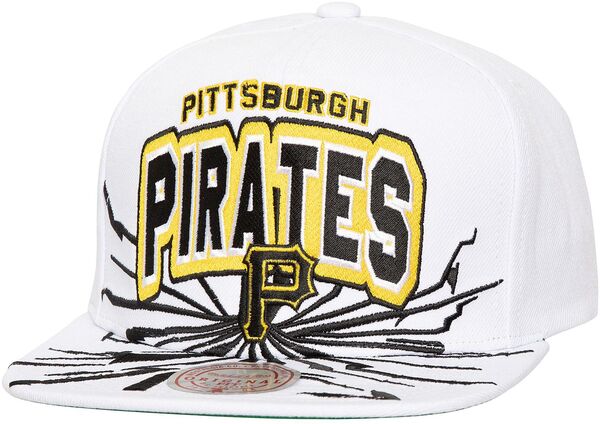 楽天ReVida 楽天市場店【送料無料】 ミッチェル&ネス メンズ 帽子 アクセサリー Mitchell & Ness Adult Pittsburgh Pirates White Aftershock Snap Closure