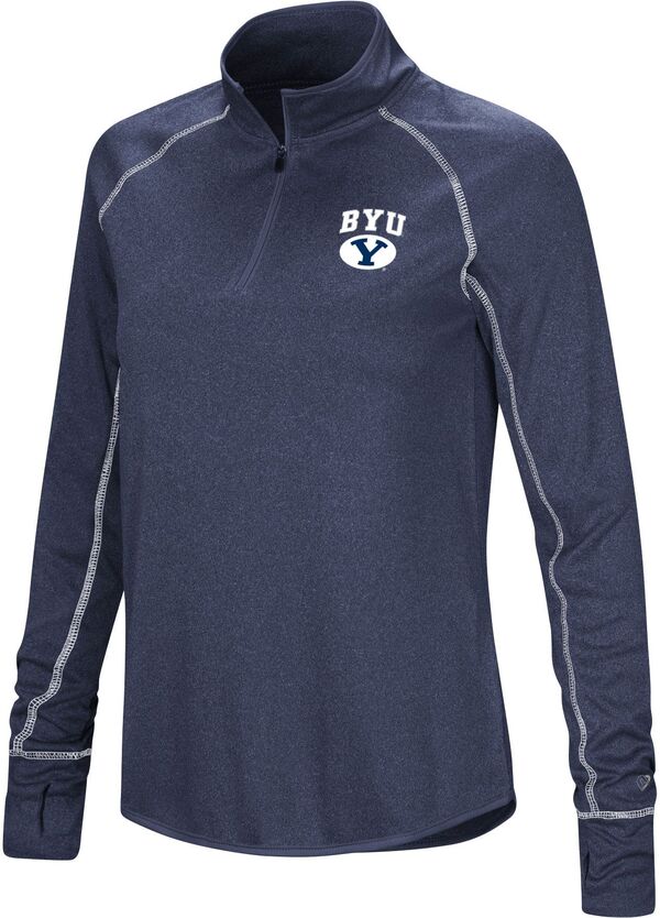 【送料無料】 コロシアム レディース ジャケット・ブルゾン アウター Colosseum Women's BYU Cougars Navy Stingray 1/4 Zip Jacket