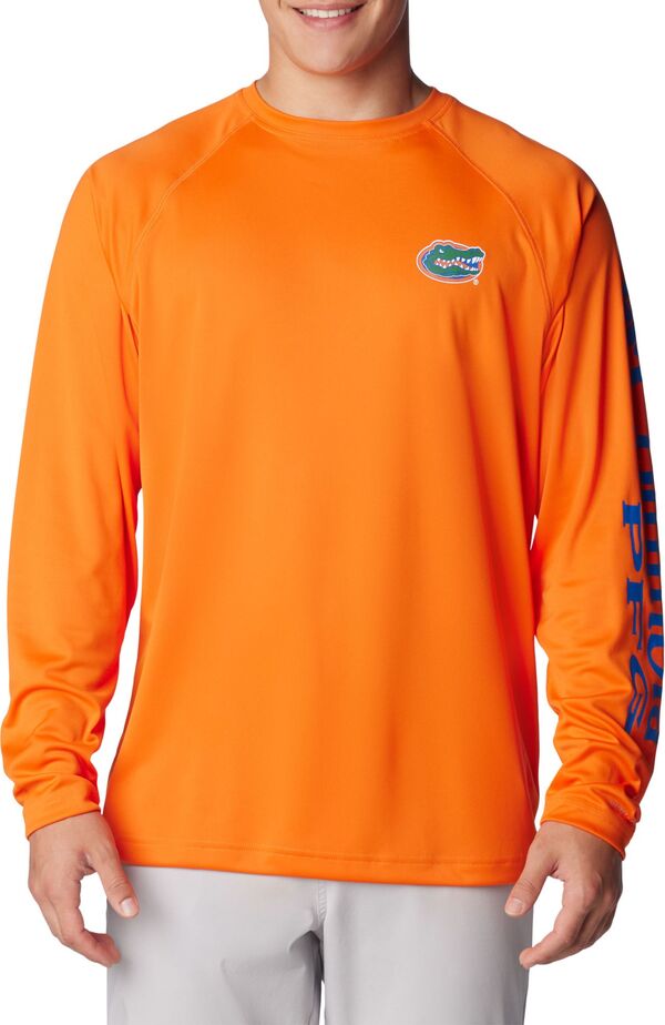 【送料無料】 コロンビア メンズ Tシャツ トップス Columbia Men's Florida Gators Orange Terminal Tackle Long Sleeve T-Shirt