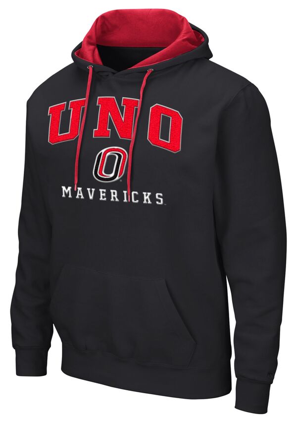 【送料無料】 コロシアム メンズ Tシャツ トップス Colosseum Men's Nebraska-Omaha Mavericks Black Pullover Hoodie