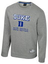 【送料無料】 コロシアム メンズ パーカー・スウェット アウター Colosseum Men's Duke Blue Devils Heather Grey Zion Fleece Crew Sweatshirt(4)