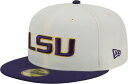 【送料無料】 ニューエラ レディース 帽子 アクセサリー New Era Men's LSU Tigers White 59Fifty Fitted Hat