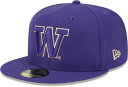 【送料無料】 ニューエラ レディース 帽子 アクセサリー New Era Men's Washington Huskies Purple 59Fifty Fit...