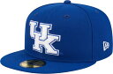 【送料無料】 ニューエラ メンズ 帽子 アクセサリー New Era Men's Kentucky Wildcats Blue 59Fifty Fitted H...