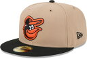【送料無料】 ニューエラ レディース 帽子 アクセサリー New Era Baltimore Orioles Brown Evergreen 59Fifty F...