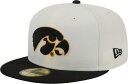 【送料無料】 ニューエラ レディース 帽子 アクセサリー New Era Men's Iowa Hawkeyes White 59Fifty Fitted Ha...