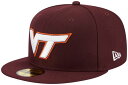 【送料無料】 ニューエラ レディース 帽子 アクセサリー New Era Men's Virginia Tech Hokies Maroon 59Fifty F...