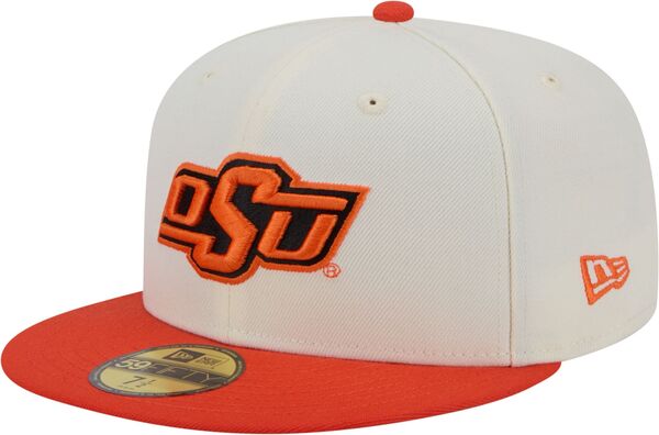 【送料無料】 ニューエラ レディース 帽子 アクセサリー New Era Men's Oklahoma State Cowboys White 59Fifty Fitted Hat
