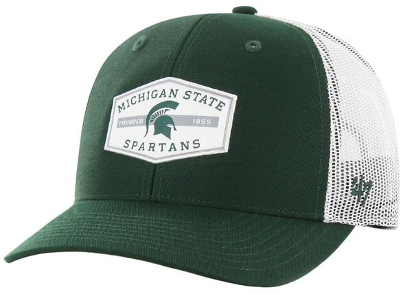 【送料無料】 フォーティーセブン メンズ 帽子 アクセサリー '47 Men's Michigan State Spartans Green Convoy Trucker Adjustable Hat