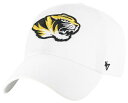 【送料無料】 フォーティーセブン レディース 帽子 アクセサリー '47 Adult Missouri Tigers White Clean Up Adjustable Hat(4)