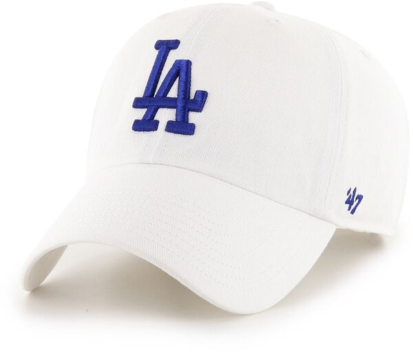 【送料無料】 フォーティーセブン メンズ 帽子 アクセサリー '47 Adult Los Angeles Dodgers White Clean Up Adjustable Hat