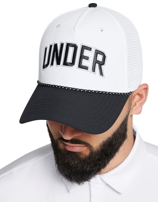 【送料無料】 アンダーアーマー メンズ 帽子 アクセサリー Under Armour Men's Driver Snapback Hat White/Black