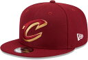 【送料無料】 ニューエラ メンズ 帽子 アクセサリー New Era Adult Cleveland Cavaliers Red 9Fifty Adjustab...