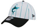 【送料無料】 ニューエラ レディース 帽子 アクセサリー New Era Adult Miami Marlins Black 39Thirty Stretch ...