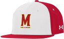 【送料無料】 アンダーアーマー レディース 帽子 アクセサリー Under Armour Men's Maryland Terrapins White Base...