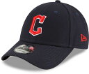 【送料無料】 ニューエラ メンズ 帽子 アクセサリー New Era Men's Cleveland Guardians Navy 9Forty Adjustable Hat(4)