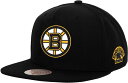 【送料無料】 ミッチェル&ネス レディース 帽子 アクセサリー Mitchell & Ness Adult Boston Bruins Side Patch B...