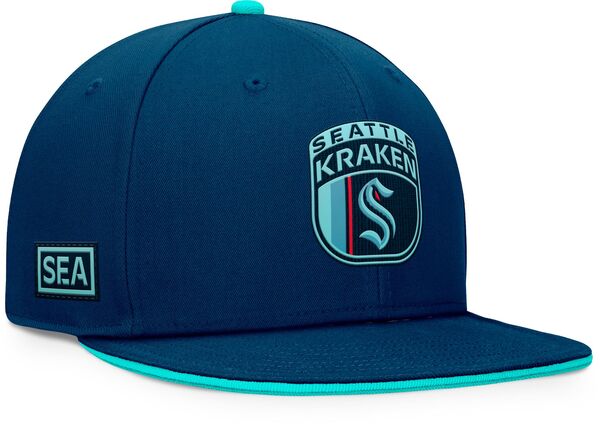 【送料無料】 ファナティクス メンズ 帽子 アクセサリー NHL Adult Seattle Kraken 2024-2025 Draft Navy Snapback Hat