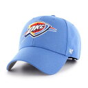 【送料無料】 フォーティーセブン レディース 帽子 アクセサリー ‘47 Men's Oklahoma City Thunder Blue MVP Adjustable Hat